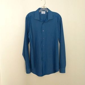 Calvin Klein Slim Fit Dress Shirt 16-16.5 Size L